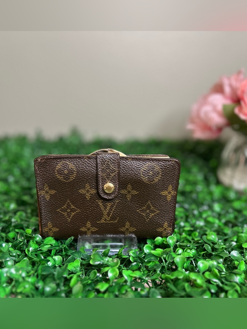 Louis Vuitton Monogram Portefeuille Trésor Bifold Wallet Kisslock Coin Purse
